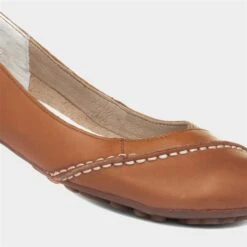 Hush Puppies Janessa Womens Tan Ballerina -Canvas Comfort 120025 2 L05.20230728000300