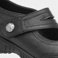 Cushion Walk Zena Womens Black Shoe -Canvas Comfort 120136 2 L05.20230718000249