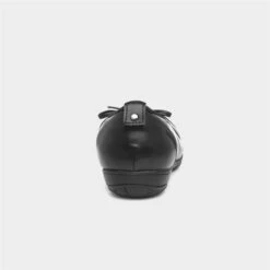 Jana Softline Womens Black Ballerina Shoe -Canvas Comfort 120253 2 L04.20230515000150