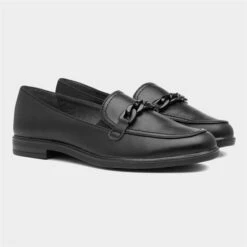 Jana Softline Womens Black Chain Loafer -Canvas Comfort 120263 2 L06.20230515000150