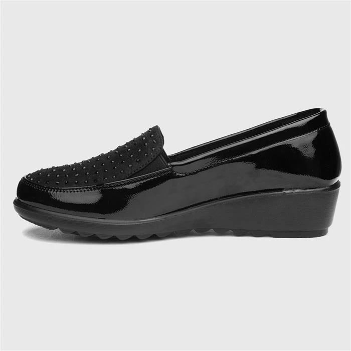 Cushion Walk Susan Womens Black Slip On Shoe 4 Cushion Walk Susan Womens Black Slip On Shoe - Image 2