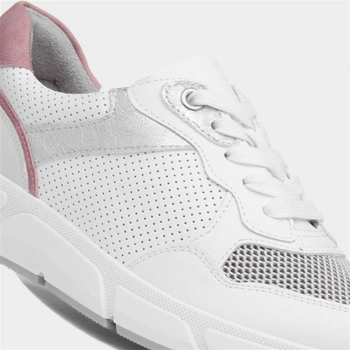 Relife Lily Womens White Lace Up Casual Shoe 5 Relife Lily Womens White Lace Up Casual Shoe - Image 4