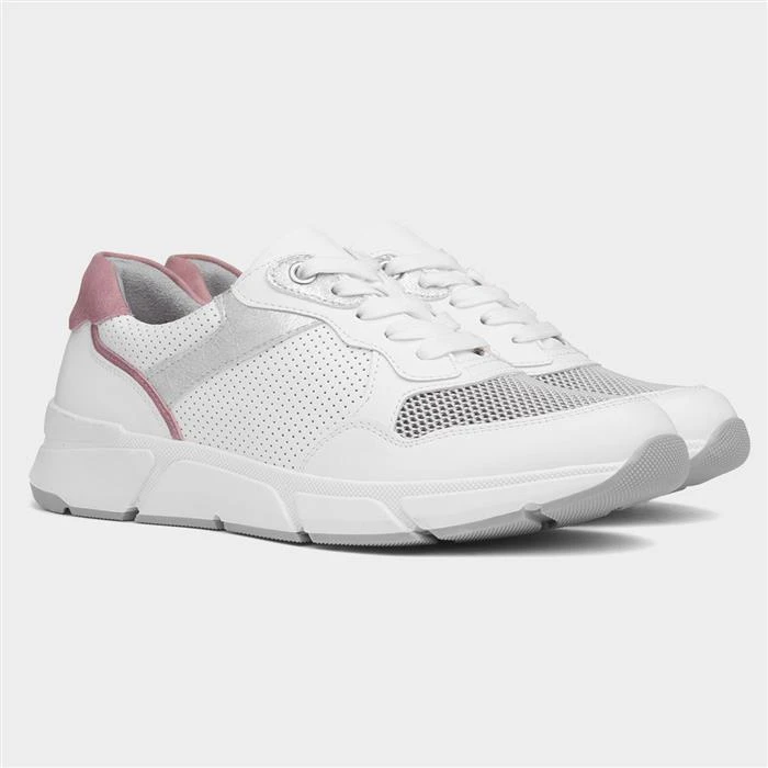 Relife Lily Womens White Lace Up Casual Shoe 6 Relife Lily Womens White Lace Up Casual Shoe - Image 5