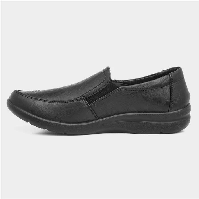 Cushion Walk Jacky Womens Black Slip On Shoe 4 Cushion Walk Jacky Womens Black Slip On Shoe - Image 2