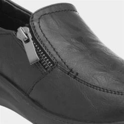 Cushion Walk Jacky Womens Black Slip On Shoe 10 Cushion Walk Jacky Womens Black Slip On Shoe -Canvas Comfort 12484 2 L05.20230718000251