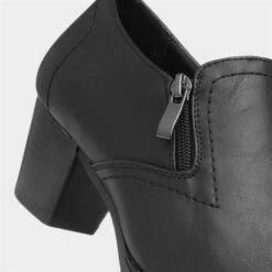 Cushion Walk Emma Womens Black Heeled Shoe -Canvas Comfort 140003 2 L05.20230728000306