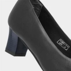 Comfort Plus Karla Womens Black Leather Shoe -Canvas Comfort 140012 2 L05.20220913000053