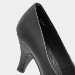 Lilley Viola Womens Black Slip On Court Shoe -Canvas Comfort 140017 2 L05.20230214000224