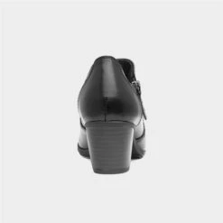 Jana Softline Womens Black Court Shoes -Canvas Comfort 140021 2 L04.20230731000245