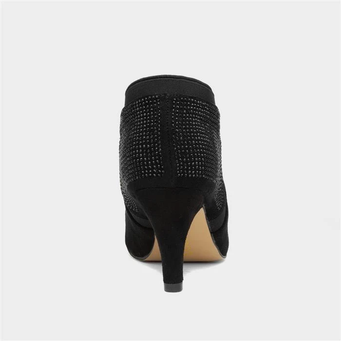Lotus Kristina Womens Black Diamante Heeled Shoes 4 Lotus Kristina Womens Black Diamante Heeled Shoes - Image 3