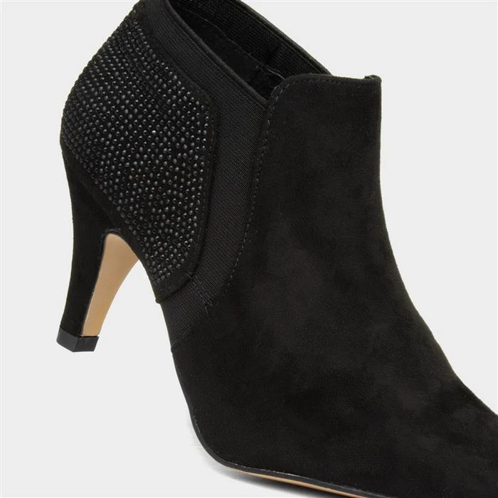 Lotus Kristina Womens Black Diamante Heeled Shoes 5 Lotus Kristina Womens Black Diamante Heeled Shoes - Image 4
