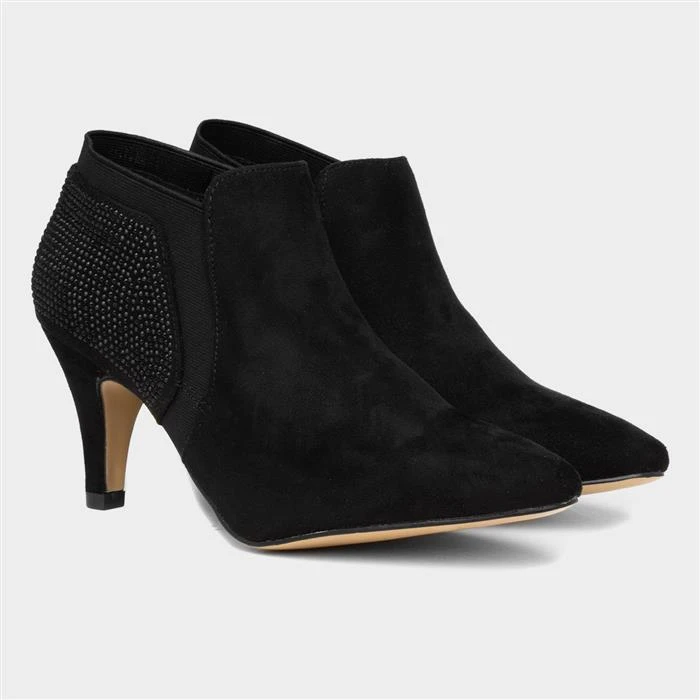 Lotus Kristina Womens Black Diamante Heeled Shoes 6 Lotus Kristina Womens Black Diamante Heeled Shoes - Image 5