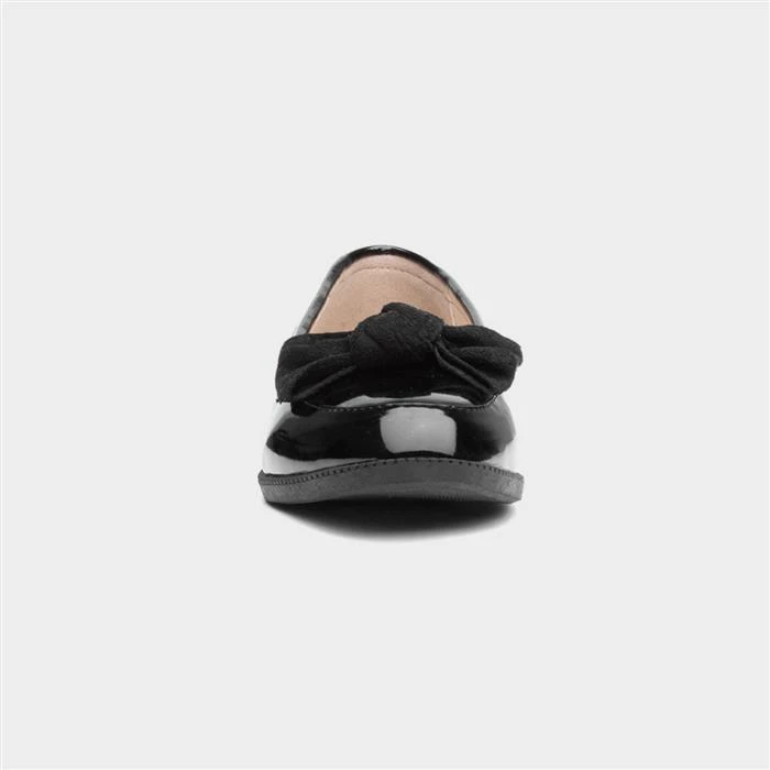 Lilley Anita Womens Black Patent Loafer With Bow 3 Lilley Anita Womens Black Patent Loafer With Bow