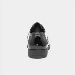 Lilley Agnes Womens Black Lace Up Brogue Shoe -Canvas Comfort 15000 2 L04.20230404000155