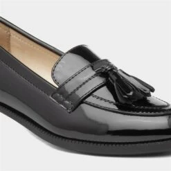 Lilley Anais Womens Black Patent Loafer -Canvas Comfort 15072 2 L05.20230510000213