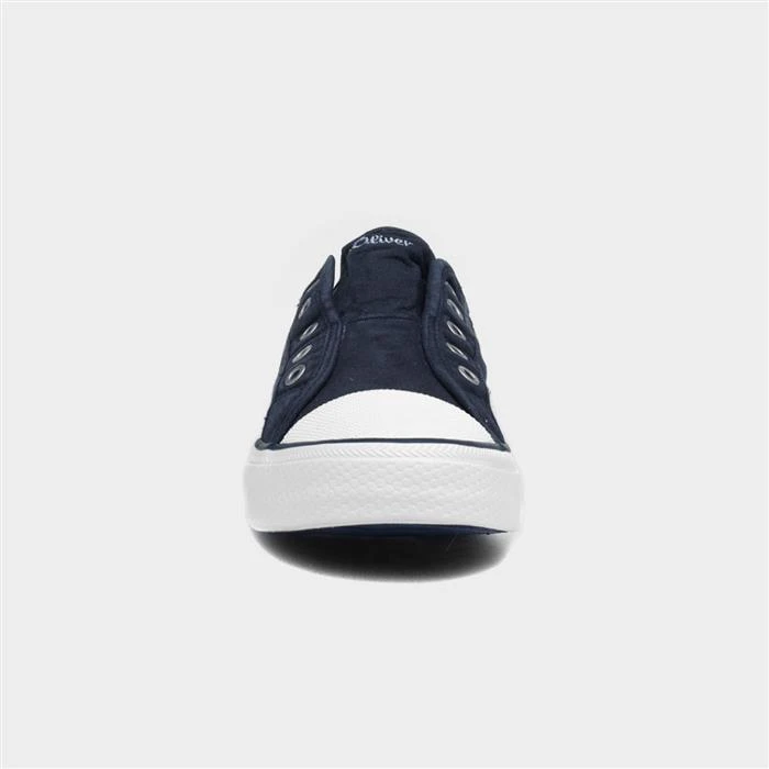 S.Oliver S Oliver Slip On Navy Womens Canvas Shoe 3 S.Oliver S Oliver Slip On Navy Womens Canvas Shoe