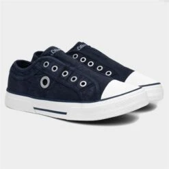 S.Oliver S Oliver Slip On Navy Womens Canvas Shoe 11 S.Oliver S Oliver Slip On Navy Womens Canvas Shoe -Canvas Comfort 160034 2 L06.20230516000207