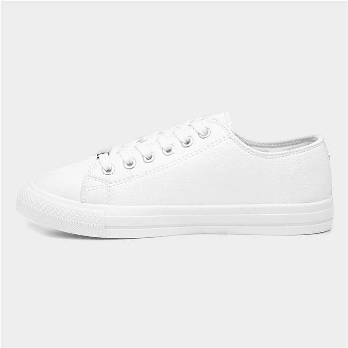 Lilley Polly Womens Lace Up Shoe In White 4 Lilley Polly Womens Lace Up Shoe In White - Image 2