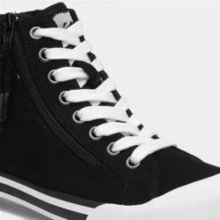 Rocket Dog Jazzin Hi Women's Black Canvas -Canvas Comfort 168046 2 L05.20230112000204