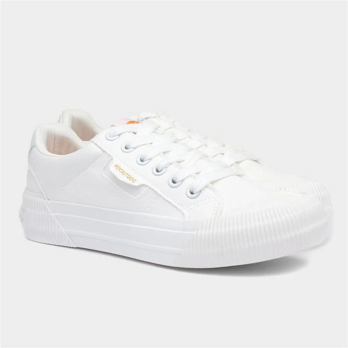 Rocket Dog Cheery Womens White Canvas Shoe 7 Rocket Dog Cheery Womens White Canvas Shoe - Image 5