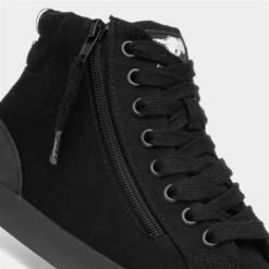 Rocket Dog Jazzin Hi Top Womens Black Canvas -Canvas Comfort 168055 2 L05.20230718000255