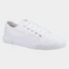 Hush Puppies Brooke Womens White Canvas Trainer 1 Hush Puppies Brooke Womens White Canvas Trainer -Canvas Comfort 168142 3 L02.20230619000153