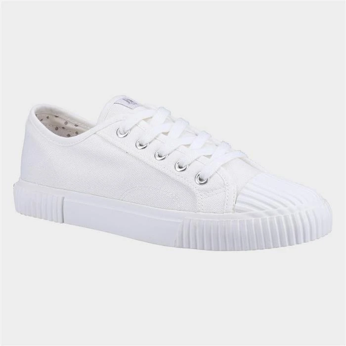 Hush Puppies Brooke Womens White Canvas Trainer 2 Hush Puppies Brooke Womens White Canvas Trainer