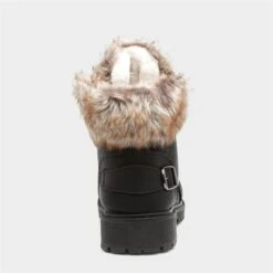 Lilley Maggie Womens Black Lace Up Boot -Canvas Comfort 18060 2 L04.20230126000518