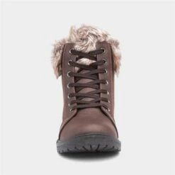 Lilley Maggie Womens Brown Lace Up Boot