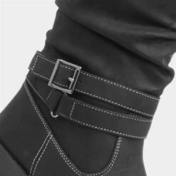 Lilley Marnie Womens Buckle Calf Boot In Black 10 Lilley Marnie Womens Buckle Calf Boot In Black -Canvas Comfort 181002 2 L05.20230126000520