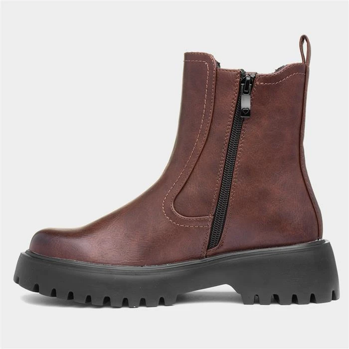 Heavenly Feet Alana Women's Brown Chelsea Boot 4 Heavenly Feet Alana Women's Brown Chelsea Boot - Image 2