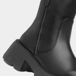 Heavenly Feet Bree Women's Black Chunky Ankle Boot -Canvas Comfort 182025 2 L05.20230727000241