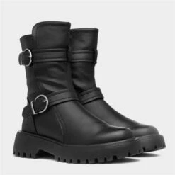 Heavenly Feet Tatianna Womens Black Ankle Boot -Canvas Comfort 182032 2 L06.20230809000225