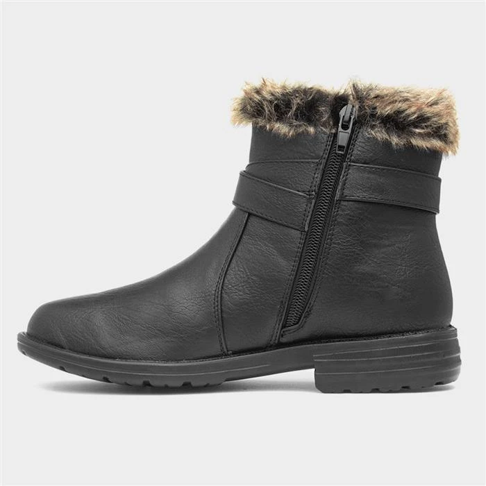Cushion Walk Lisa Womens Black Ankle Boot 4 Cushion Walk Lisa Womens Black Ankle Boot - Image 2
