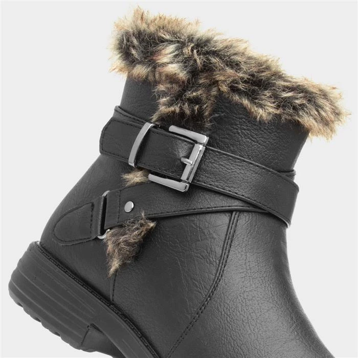 Cushion Walk Lisa Womens Black Ankle Boot 6 Cushion Walk Lisa Womens Black Ankle Boot - Image 4