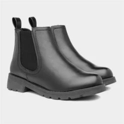 Heavenly Feet Croft Womens Black Chelsea Boot -Canvas Comfort 183004 2 L06.20230803000145