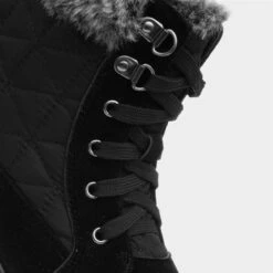 Softlites Womens Black Lace Up Ankle Boot -Canvas Comfort 185002 2 L05.20220711000604