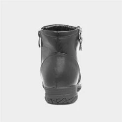 Cushion Walk Stacey Womens Black Ankle Boot -Canvas Comfort 185022 2 L04.20230717000216