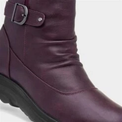 Softlites Jean Womens Purple Ankle Boot -Canvas Comfort 185088 2 L05.20230223000153