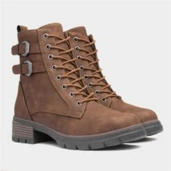 Relife Debbie Womens Brown Boot -Canvas Comfort 185119 2 L06.20230804000222