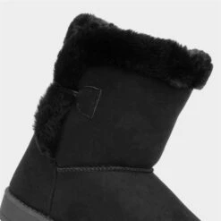 Lilley Womens Black Pull On Boot -Canvas Comfort 186069 2 L05.20220927000052