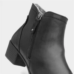 Jana Softline Womens Black Twin Zip Ankle Boot 10 Jana Softline Womens Black Twin Zip Ankle Boot -Canvas Comfort 187002 2 L05.20230516000208