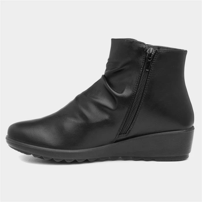 Cushion Walk Stud Womens Black Ankle Boot 4 Cushion Walk Stud Womens Black Ankle Boot - Image 2