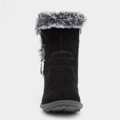 Hush Puppies Tracie Black Suede Boot
