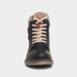 Relife Diane Womens Navy Lace Up Ankle Boot