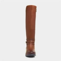 Hush Puppies Vanessa Womens Tan Leather Boot