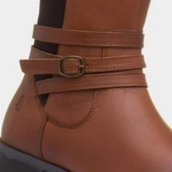 Hush Puppies Vanessa Womens Tan Leather Boot -Canvas Comfort 189222 2 L05.20220919000337