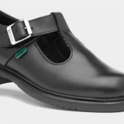 Kickers Lach Girls Black Leather T-Bar 10 Kickers Lach Girls Black Leather T-Bar -Canvas Comfort 20499 2 L05.20230731000253