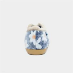 Lunar Daisy Womens Blue Floral Full Slipper 9 Lunar Daisy Womens Blue Floral Full Slipper -Canvas Comfort 699001 2 L04.20230412000639