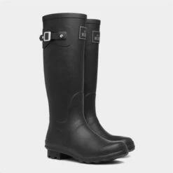 Welland Womens Black Welly -Canvas Comfort 793025 2 L06.20220822000316